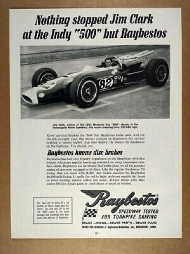 Pub Raybestos Indy 1965